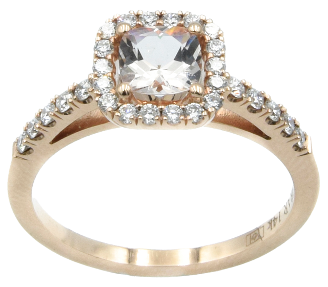 Rose Gold, Pink Tourmaline & Diamond Engagement Ring | Taras Jewellers Rose Gold, Pink Tourmaline & Diamond Engagement Ring | Taras Jewellers